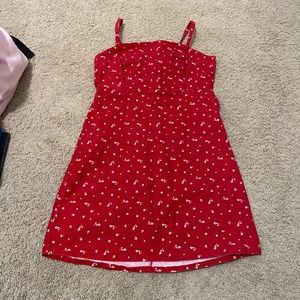 Hollister red floral dress
